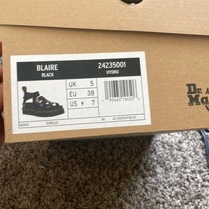 Dr martens Blaire Sandals size 7, black